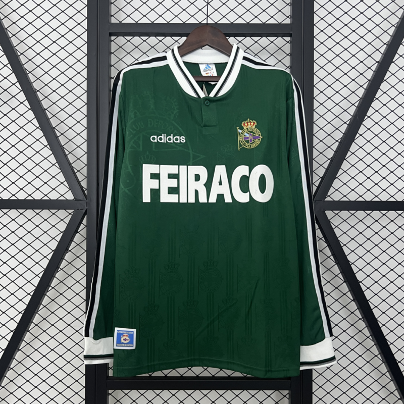 Retro Long Sleeve Deportivo La Coruña 99/00 Away Jersey